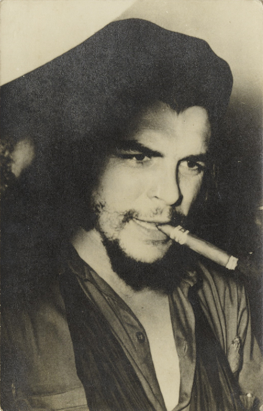 Portrait of Che Guevara Smoking a Cigar