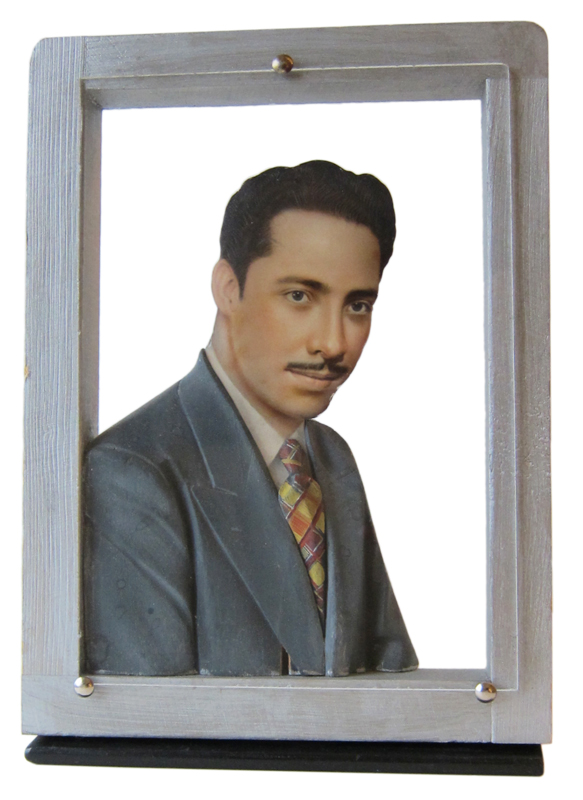 Portrait of Man, in a Wood Frame