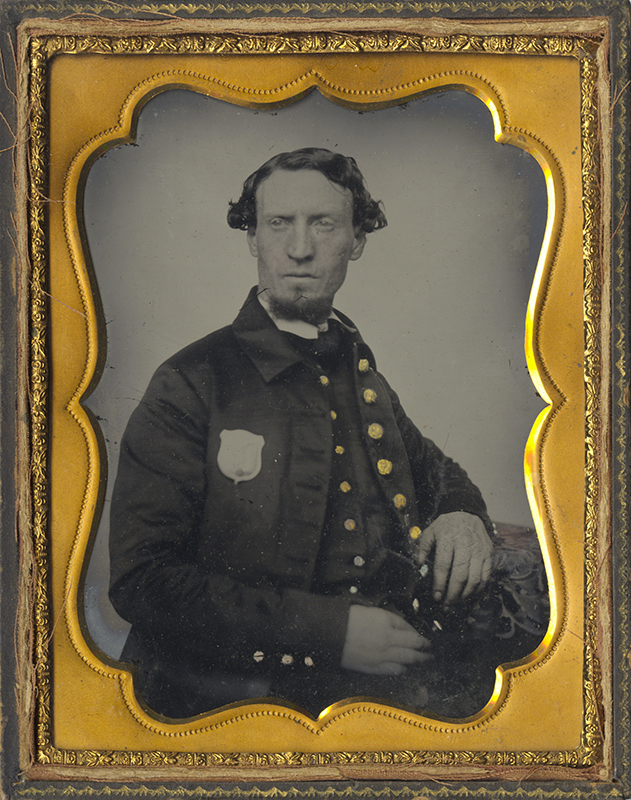 Anonymous, American - Portrait of a Policemen, Possibly N.Y.C. Anonymous, American - Portrait of a Policemen, Possibly N.Y.C.