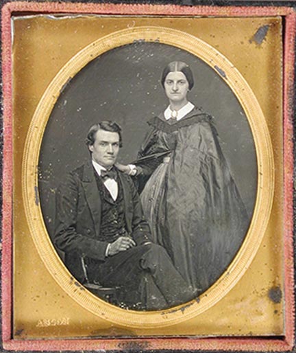 Rufus P. Anson - Studio Portrait Of A Man And  His Wife