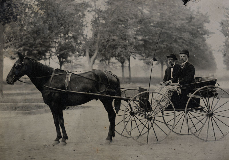American Photograph Company - William and Henri Titus in Prospect Park  Brooklyn NY.