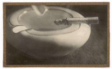 Untitled (Cigarette Burning in Porcelain Ashtray)