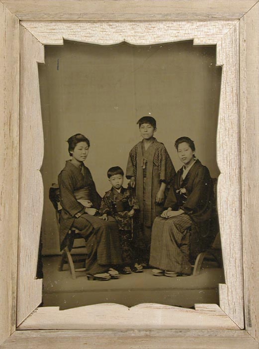 Studio Portrait of the Kobayashis, and Others, Traditional Dress