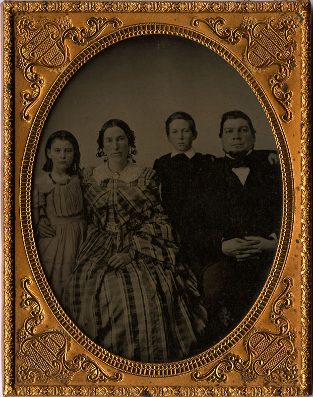 Anonymous - Family portrait: Mother, Father and 2 Children Anonymous - Family portrait: Mother, Father and 2 Children