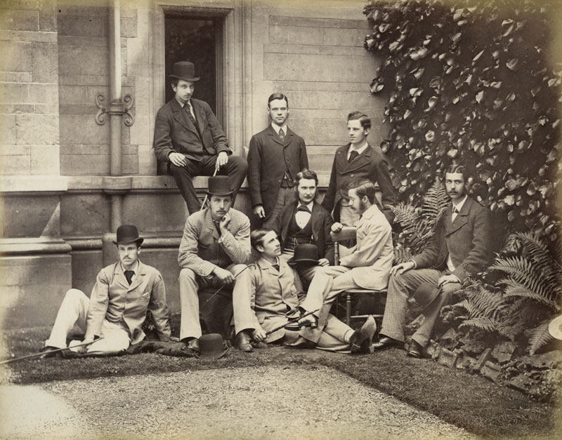 Group Portrait of Two Caius Boat Teams From Cambridge University