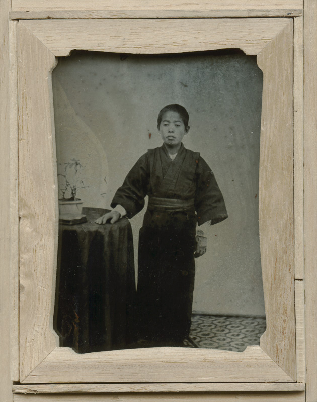 Anonymous (Japanese) - Japanese Boy, Full-Length Portrait (Meiji Period) Anonymous (Japanese) - Japanese Boy, Full-Length Portrait (Meiji Period)