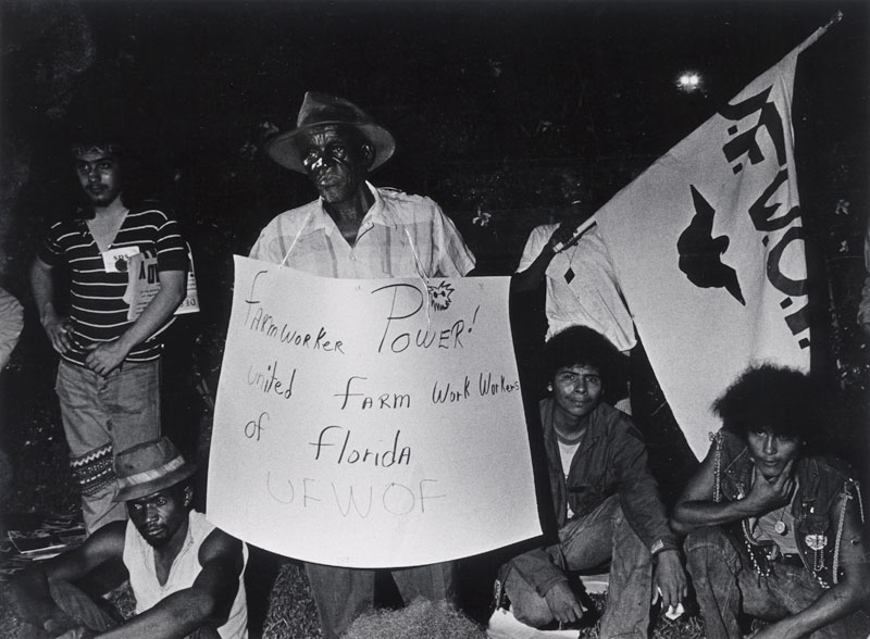 Protestor outside of the Democratic Convention, Miami, Florida July, 1972