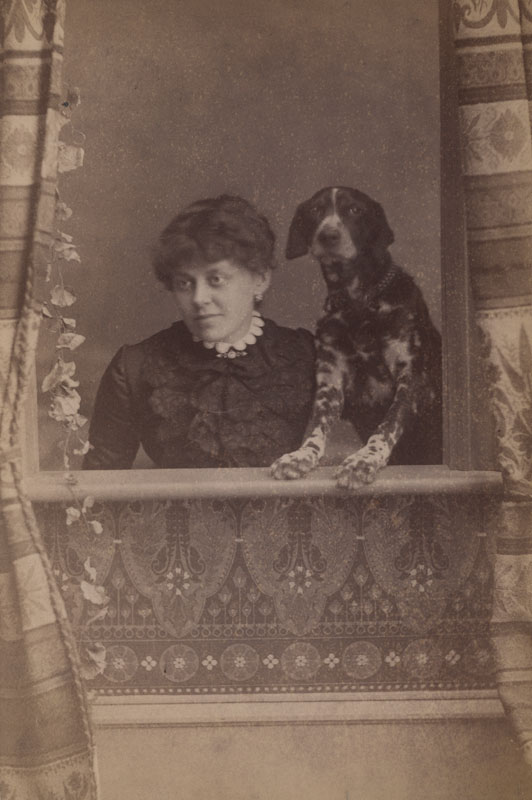 Nellie Weston & Weston Family Dog (2)Nellie was the wife of the photographer.
