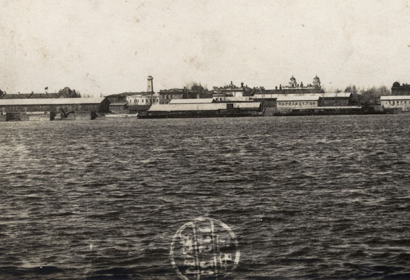 Anonymous (Japanese) - Three-Part Panorama of Korean Coast, Probably from Japanese Warship Anonymous (Japanese) - Three-Part Panorama of Korean Coast, Probably from Japanese Warship