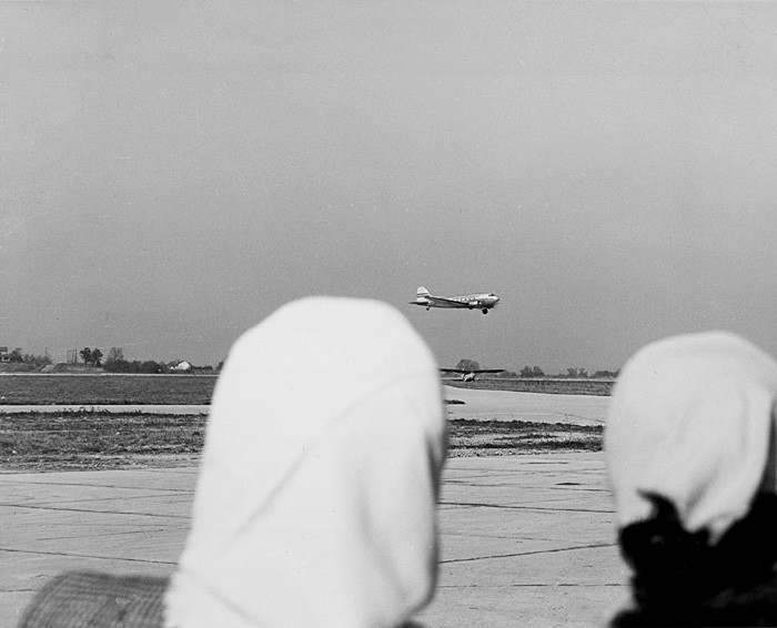 Anonymous - Four Promotional Photographs Made for TWA, Showing the DC-3