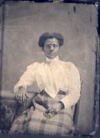 Anonymous, American - African American Woman with Spectacles and Knitting