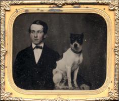 Anonymous - Portrait of a Young Man and his Seated Dog