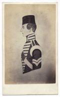 C. Edwards - Drawing of a Soldier in Carte-de-Visite Format