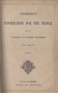 William and Robert Chambers - Chambers's Information for the People, New Edition, Volume I