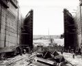 Edward C. Goldberger - Locks No.27 Gates Near St. Louis, Mississippi River