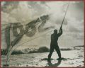 Angus McBean - Christmas Card 1962 - Self Portrait with Flag in the Water