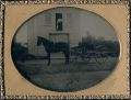 E.S. Dunshee - Horse-Drawn Buggy Outside a Barn, Nashville