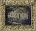 Anonymous - Early New England View of A Family in Front of Their Home