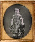 Anonymous - Portrait of Little Girl Standing on a Chair