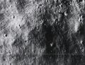 NASA - Lunar Orbiter II - The Moon, Path of Rolling Boulder over Surface