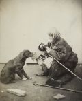 Josef Kordysz - Crippled Man in Rags with a Dog, Kiev