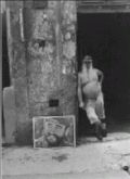 Eddy Garaicoa - Man Beside Fidel Castro's Portrait, Cuba