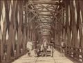 J. P. Babbit - Engineers and Surveyors on the Kansas City Bridge; Interior of Fixed Span Looking North