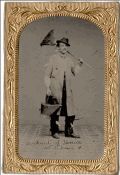 Anonymous - Man Posing with Broom and Bucket - "Merchant of Venice, Act III, Scene IV"