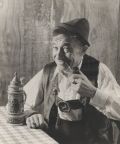 Ernie Schutte - Self-Portrait, with Pipe and Beer Stein