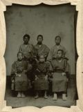 Kodera Junosuke - Portrait of Six Boys, Taken at the Kitano Keidai Shrine Located in Kyoto
