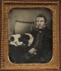 Anonymous - Portrait of a Man with his Springer Spaniel