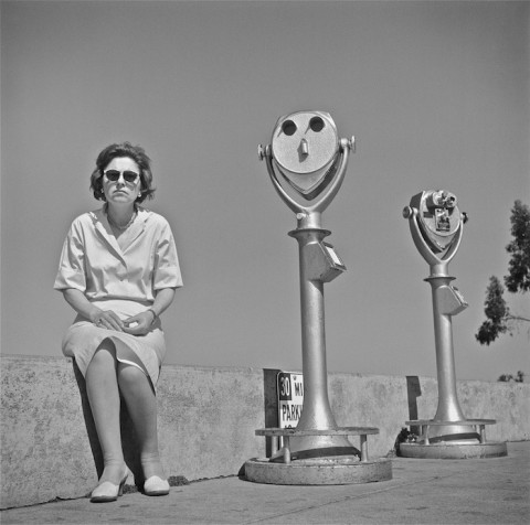Arthur Tress, Woman with Binocular Viewers, San Francisco, 1964