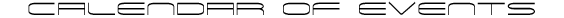 Photography Calendar of Events