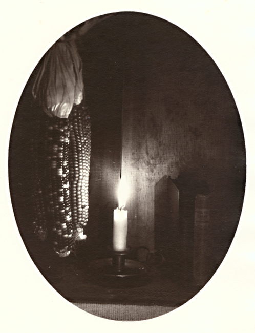 George A. Eisenman - Indian Corn, Books and Candle George A. Eisenman - Indian Corn, Books and Candle