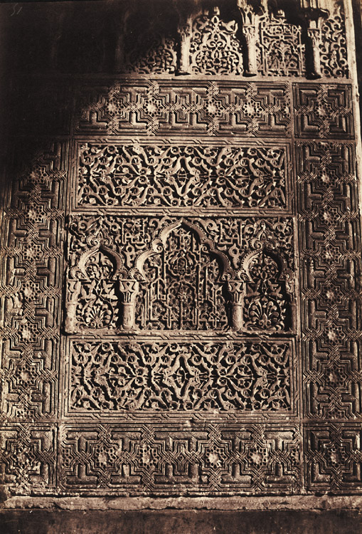 Alphonse De Launay - Detail of the Alhambra, Granada, Spain