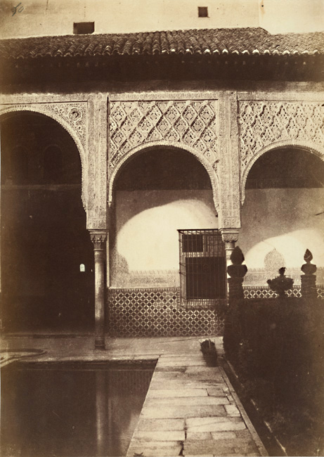 Alphonse De Launay - Detail of the Patio de los Arrayanes, Alhambra, Granada, Spain Alphonse De Launay - Detail of the Patio de los Arrayanes, Alhambra, Granada, Spain