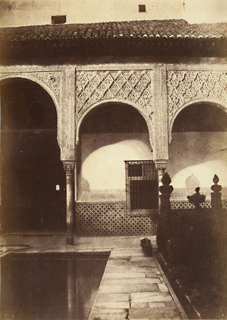 Alphonse De Launay - Detail of the Patio de los Arrayanes, Alhambra, Granada, Spain