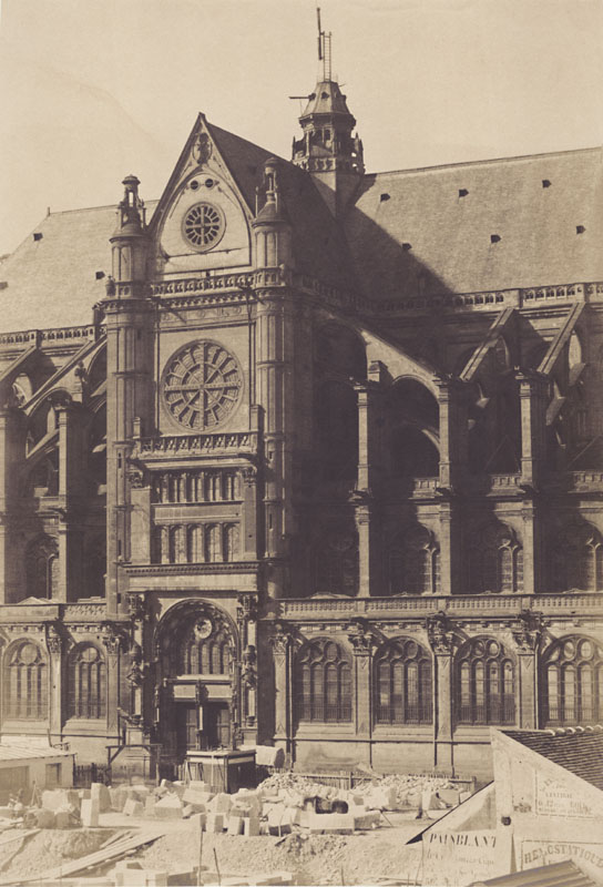 Henri Le Secq - Paris, portail méridional de Saint-Eustache Mansard de Jouy