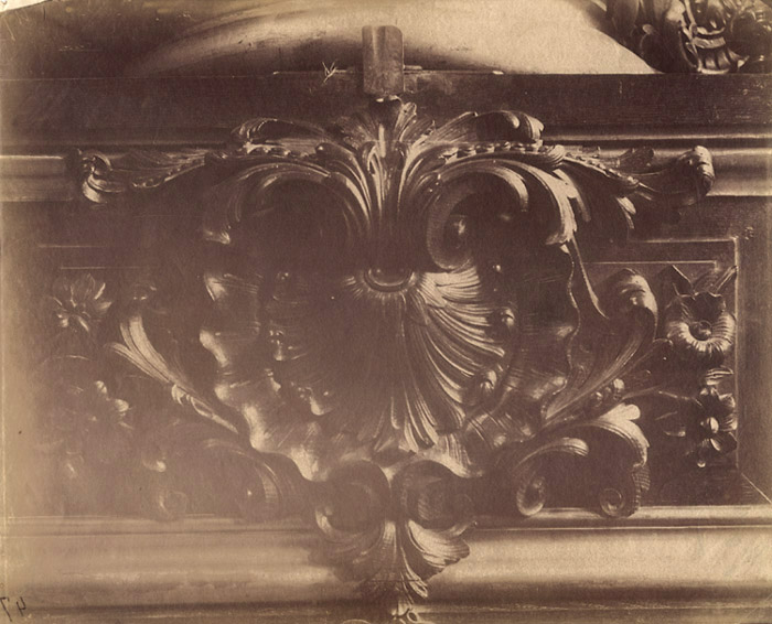 Jean-Eugene-Auguste Atget - Saint-Sulpice - Chapelle du Sacré Coeur, Boiserie