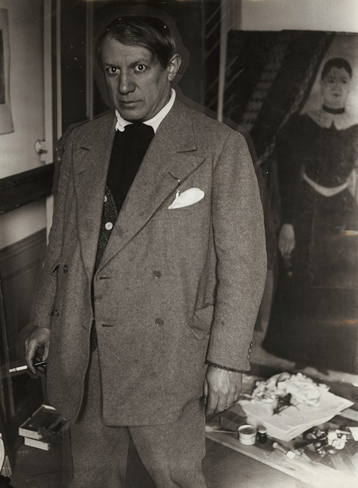 Portrait of Picasso in His Studio at 23 rue de La Boëtie, Paris