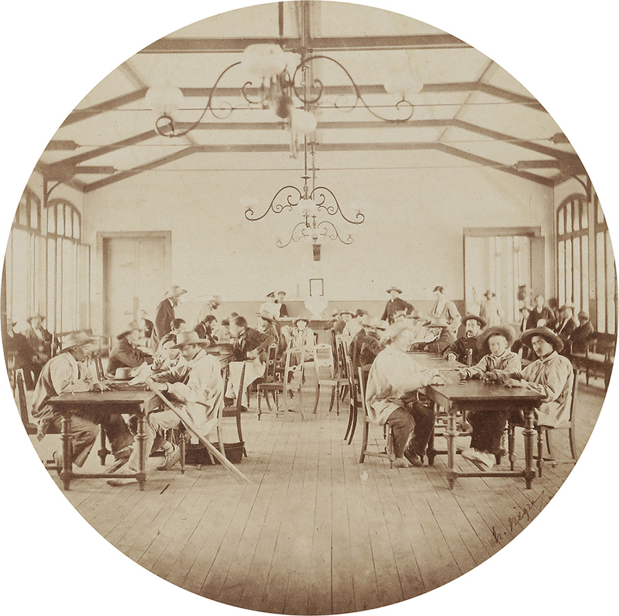 Charles Negre - Recreation Hall (or Salon de Cafe), Vincennes Imperial Asylum