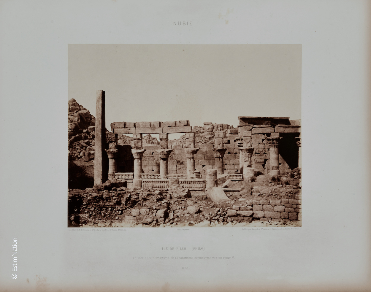 Ile de Fîleh (Philae) - South Building and Part of Western Colonnade, Nubia