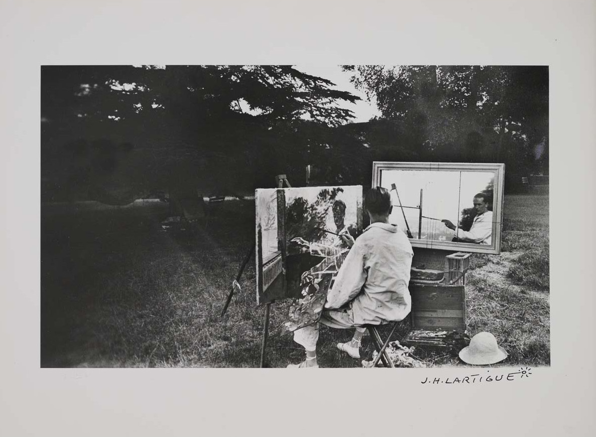 Self Portrait as a Painter in Rouzat, France