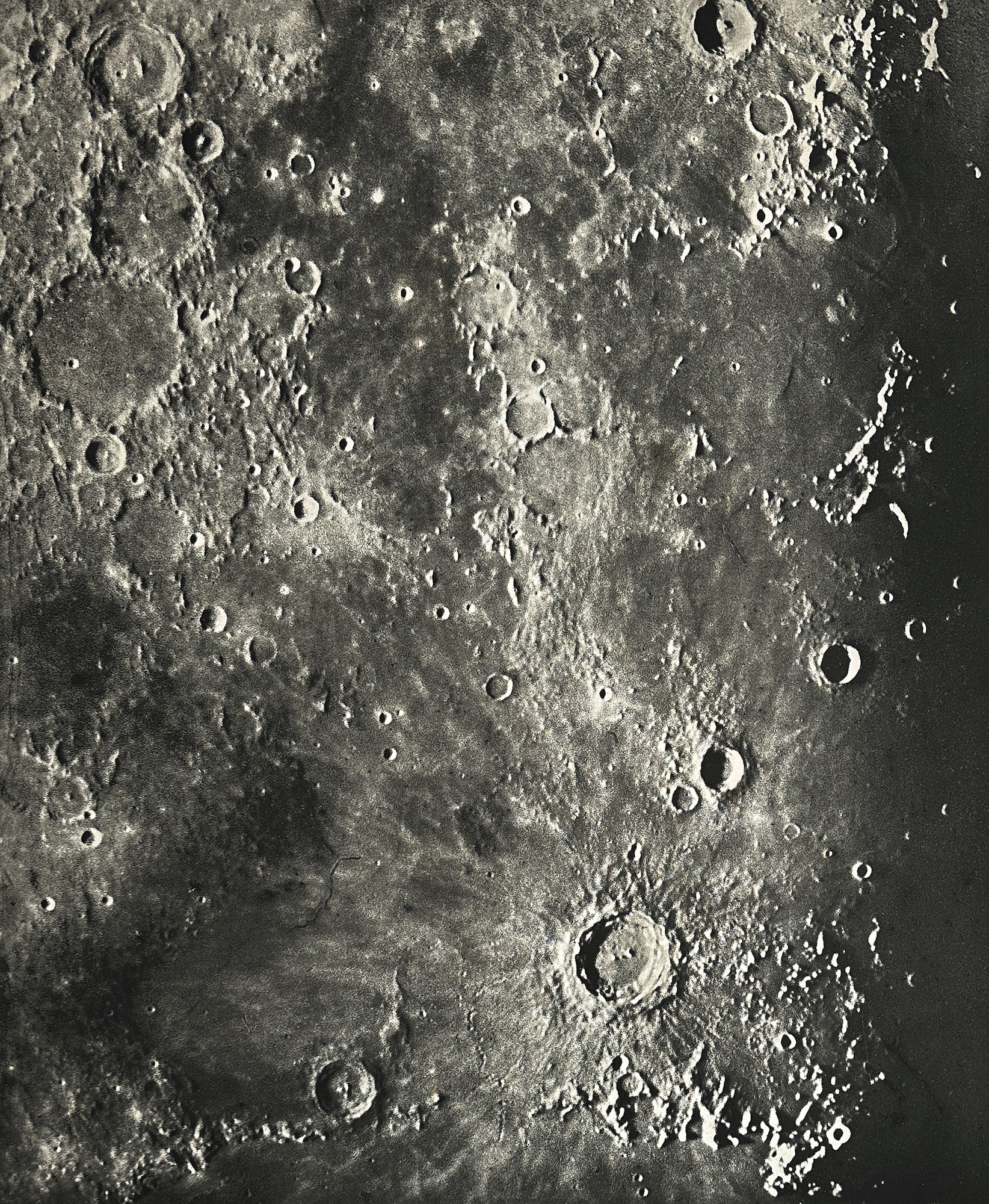 Loewy & Puiseux - Photographie lunaire, Bouillaud - Ptolémée - Copernic Observatoire de Paris. Grand équatorial Coudé