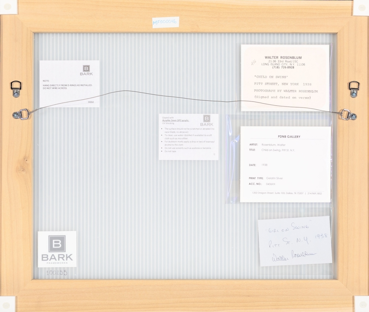 Girl on Swing, Pitt St., New York Girl on Swing, Pitt St., New York