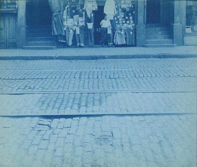 Anonymous - Street Scene with Trolley Tracks
