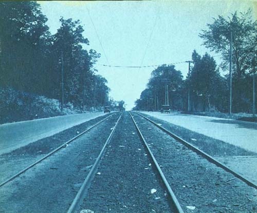 Anonymous - Street Scene with Trolley Tracks