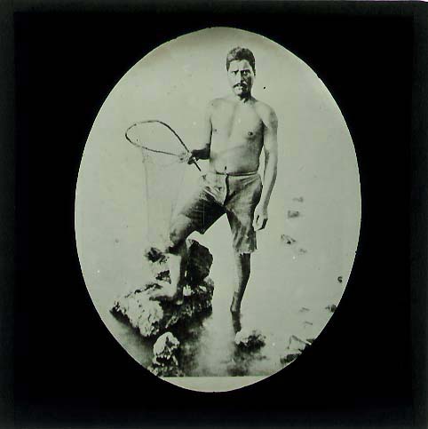 Anonymous - Pacific Islands Fisherman with Net