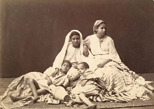 Algerian Woman with Three Children