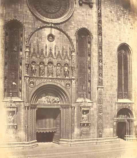Domenico Bresolin - Church Door, Possibly in Pavia Domenico Bresolin - Church Door, Possibly in Pavia
